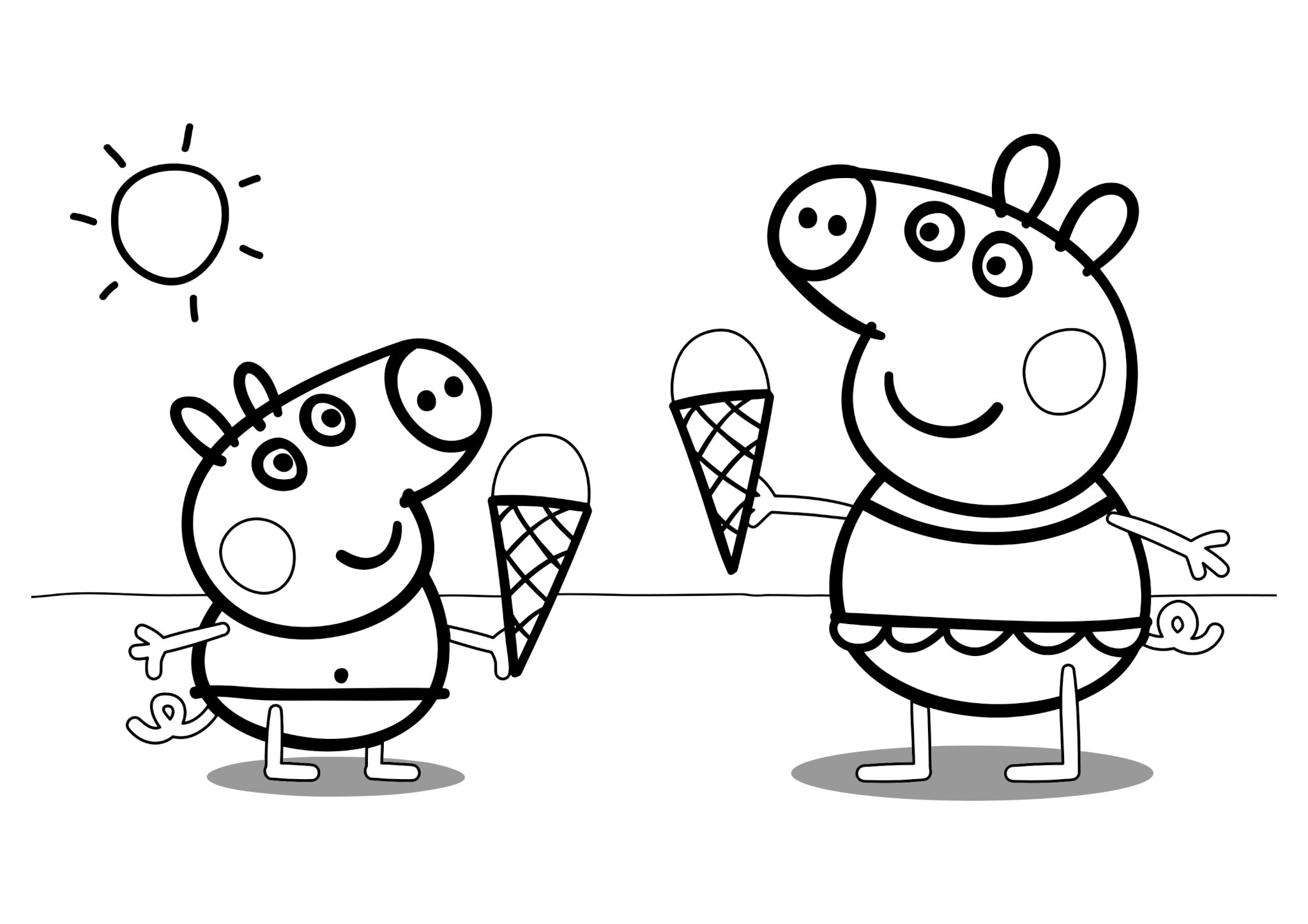 desenhos da peppa pig para colorir 2