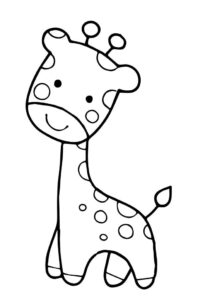 desenhos de girafas para colorir 5