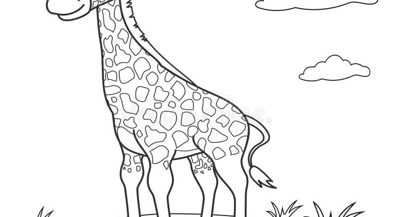 desenhos de girafas para colorir