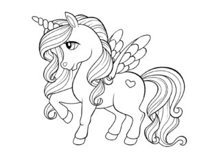 Desenho de unicórnio 2 desenhos de unicornio para colorir 1