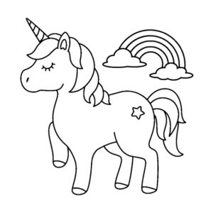 desenhos de unicornio para colorir 3