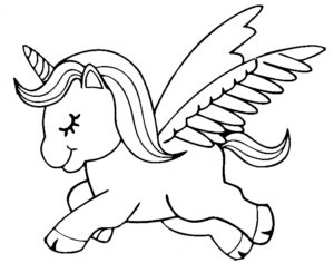 desenhos de unicornio para colorir 7