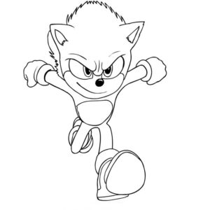 desenhos do sonic para colorir 1