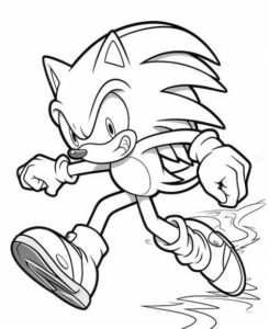 desenhos do sonic para colorir 4
