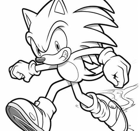 desenhos do sonic para colorir 4