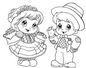 Desenhos de festa junina para colorir 3 desenho de festa junina 1