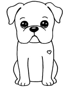 desenhos de cachorros para colorir 1