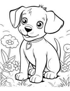 desenhos de cachorros para colorir 3
