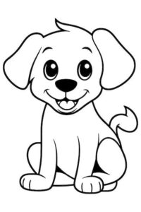 desenhos de cachorros para colorir 5