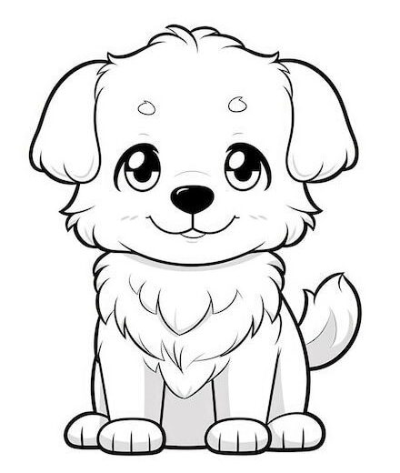 desenhos de cachorros para colorir 8