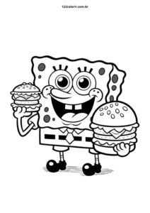 desenhos do bob esponja para colorir 4
