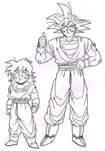 desenhos do goku 2