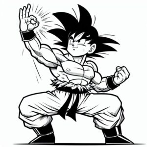 desenhos do goku para colorir 1