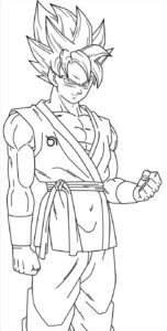 desenhos do goku para colorir 10