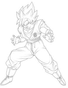 desenhos do goku para colorir 13