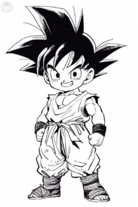 desenhos do goku para colorir 18