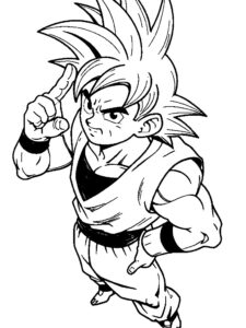 desenhos do goku para colorir 4