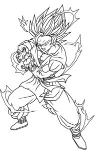 desenhos do goku para colorir 5