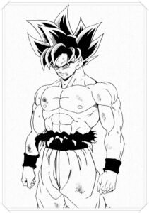 desenhos do goku para colorir 6