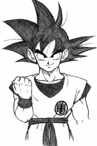 desenhos do goku para colorir 7