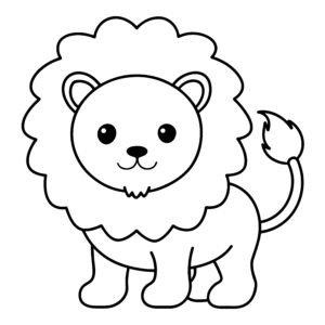 desenhos de leao para colorir 3