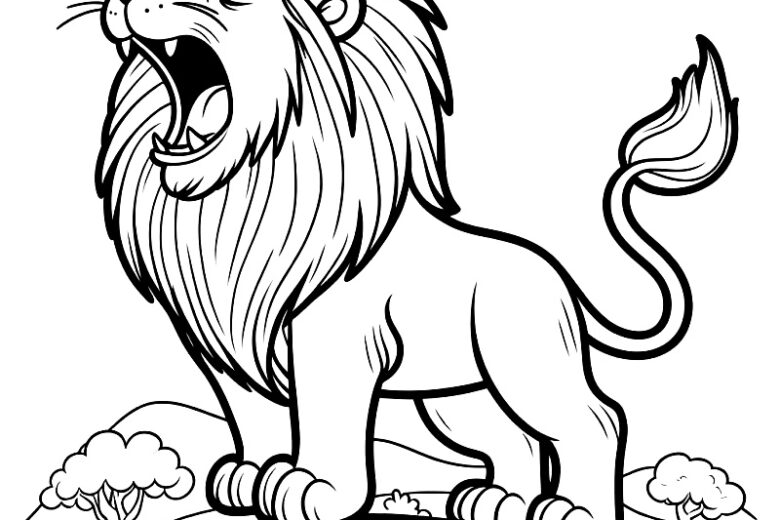 desenhos de leao para colorir 5