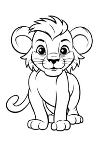 desenhos de leao para colorir 6