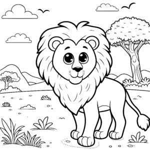 desenhos de leao para colorir 7
