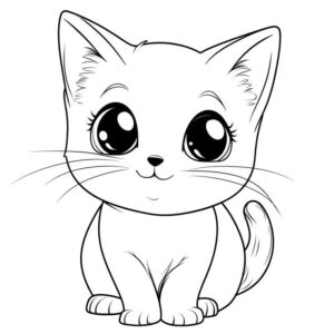 DESENHOS DE GATOS PARA COLORIR 11