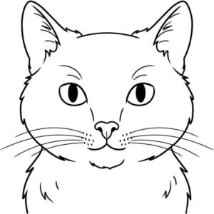 DESENHOS DE GATOS PARA COLORIR 7