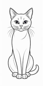 DESENHOS DE GATOS PARA COLORIR 8