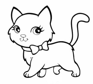 DESENHOS DE GATOS PARA COLORIR 9