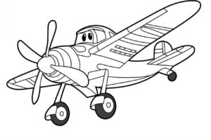desenhos de aviao para colorir e desenhar 2