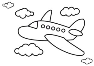 desenhos de aviao para colorir e desenhar 5