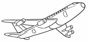 desenhos de aviao para colorir e desenhar 7