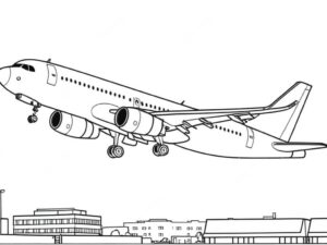 desenhos de aviao para colorir e desenhar 8
