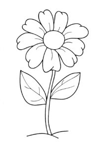 desenhos de flores para colorir 1