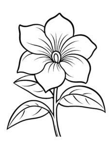 desenhos de flores para colorir 4