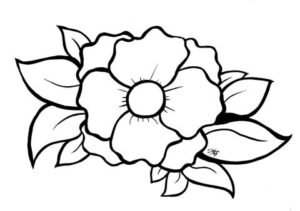 desenhos de flores para colorir 6
