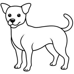 DESENHOS DE CACHORROS PARA COLORIR 3