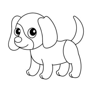 Desenhos de cachorros fofos para colorir