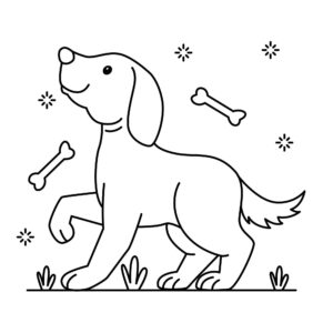 Desenhos de cachorros fofos para colorir
