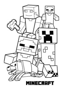 desenhos para colorir minecraft