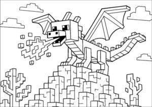 desenhos para colorir minecraft 4