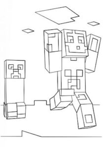 desenhos para colorir minecraft