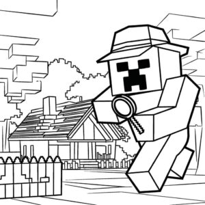 desenhos para colorir minecraft
