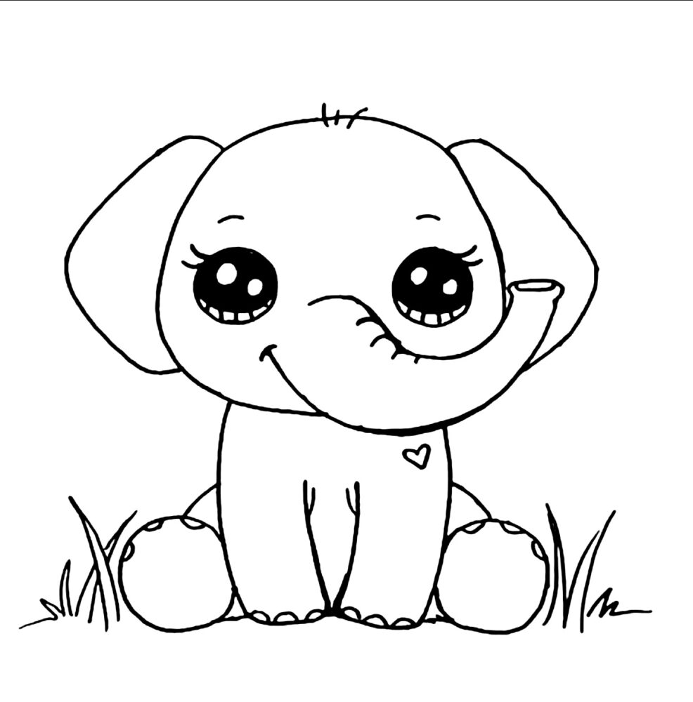 Desenho fofo e fácil pequeno - Desenhos para desenhar