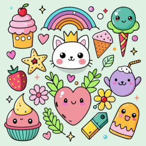 imagens de desenhos fofos coloridos 5 1