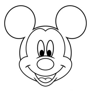 Desenhos para colorir disney 13 1521 easy mickey mouse face coloring page png 80