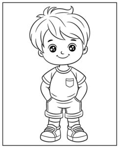 Desenhos de meninos para colorir 4